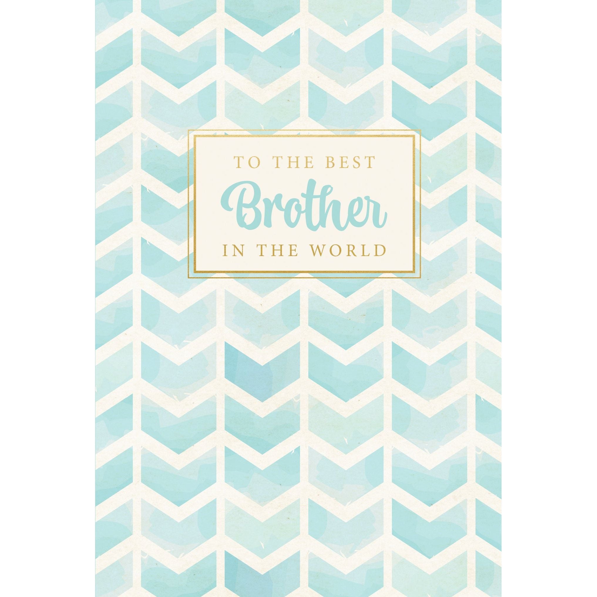 Blue Chevron Birthday Brother Card - Cardmore